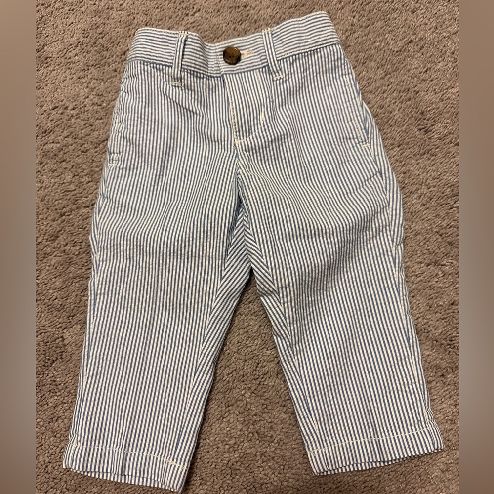 Hope & Henry blue striped boy pants